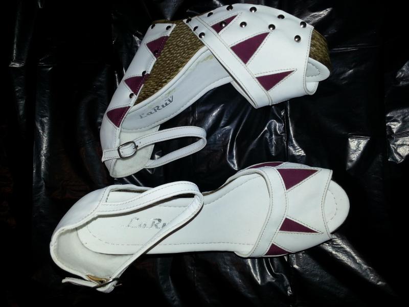 White/Purple wedge sanda