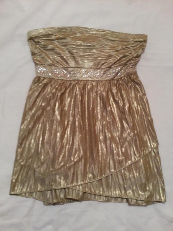 Gold shimmer top